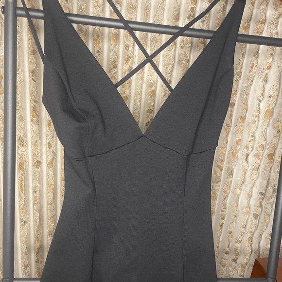 Lulu's Be-All Trend-All Backless Black Midi Dress - Size Small - Picture 3 of 8